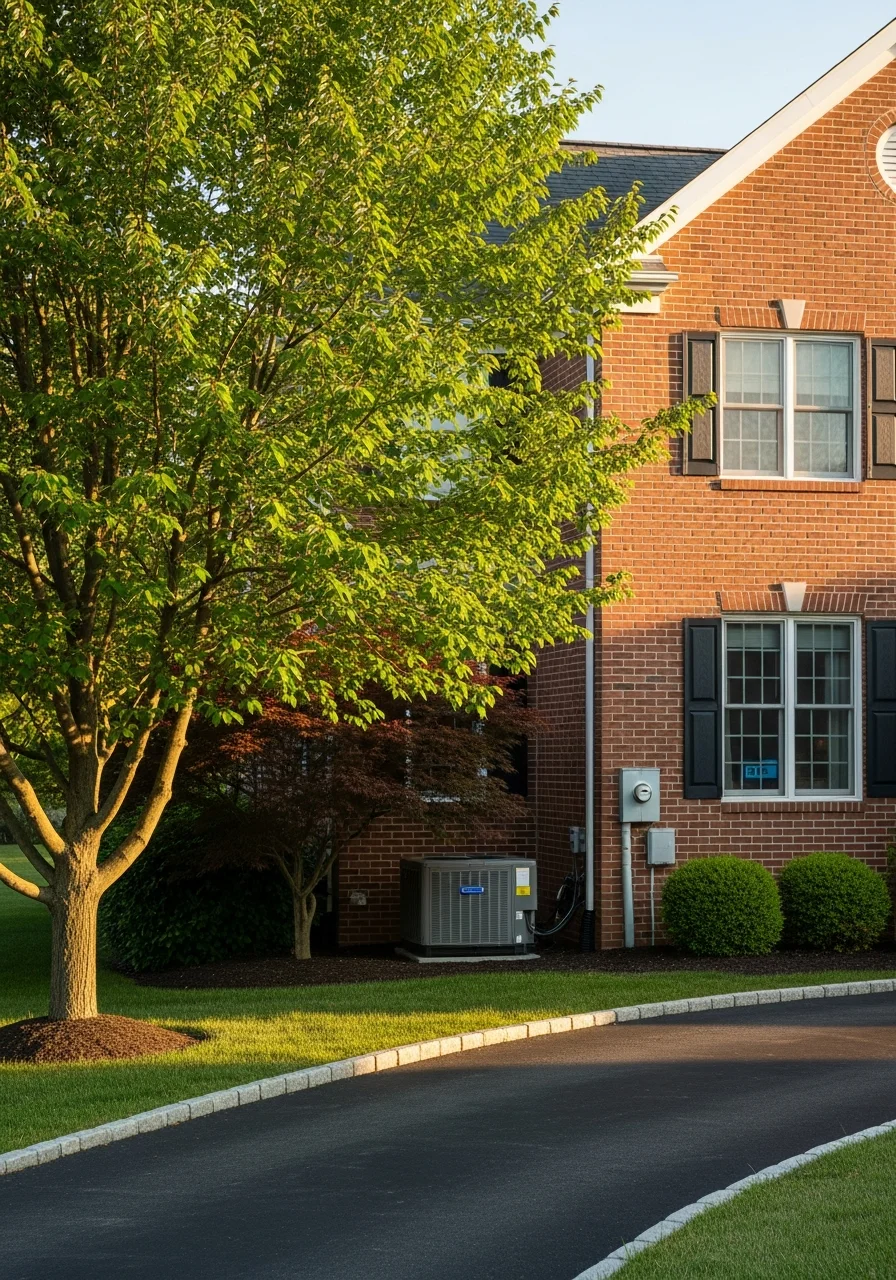 Timonium home with traditional architecture, well-maintained exterior, and established neighborhood trees.